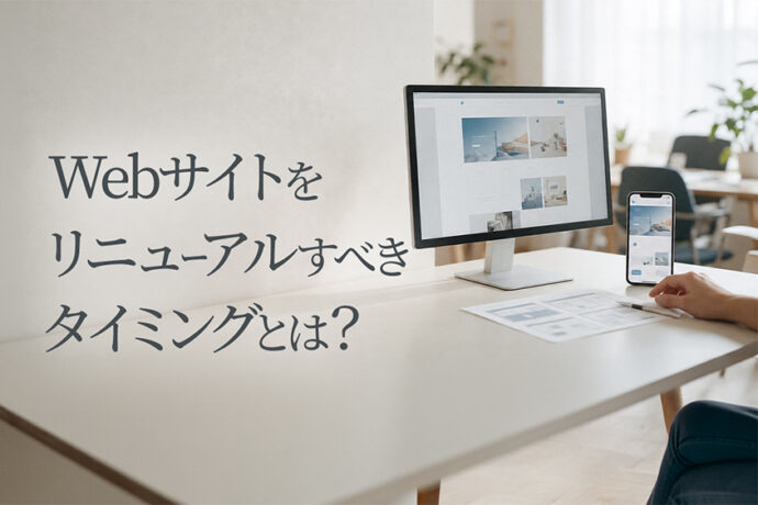 Webサイトをリニューアルすべきタイミングとは？判断基準と進め方