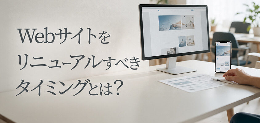 Webサイトをリニューアルすべきタイミングとは？判断基準と進め方